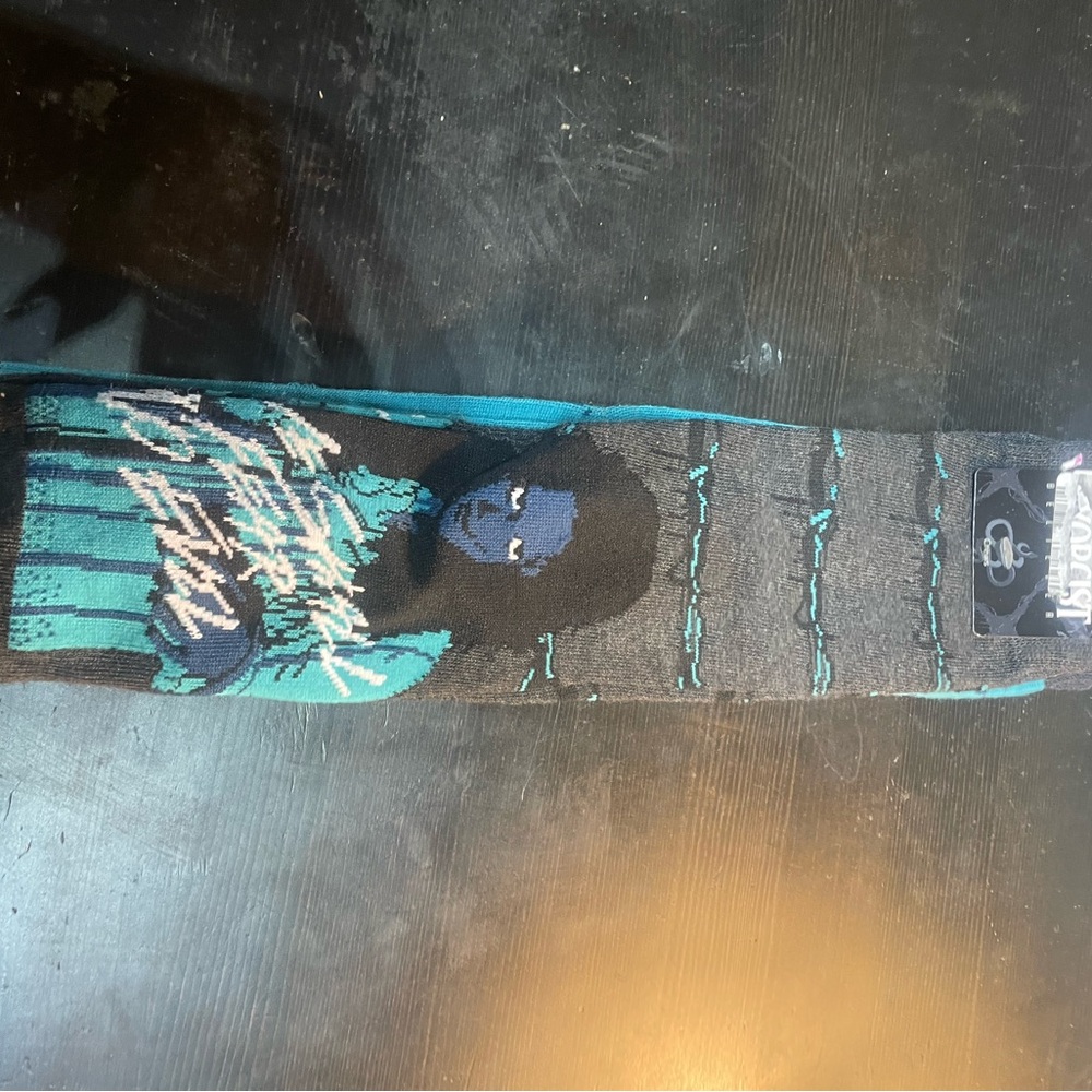 Exorcist Gray and Teal Casual Socks
